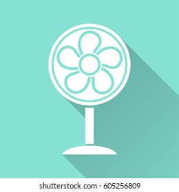Fan vector icon. Illustration isolated for graphic and web design.