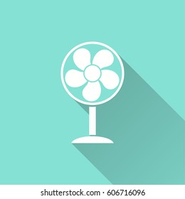 Fan vector icon. Illustration isolated for graphic and web design.