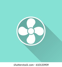Fan vector icon. Illustration isolated for graphic and web design.
