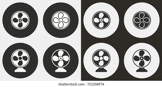 Fan vector icon. Illustration isolated for graphic and web design.