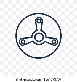 Fan vector icon isolated on transparent background, Fan logo concept