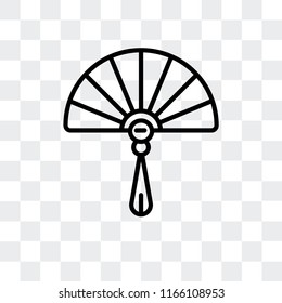 Fan vector icon isolated on transparent background, Fan logo concept
