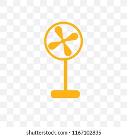 Fan vector icon isolated on transparent background, Fan logo concept