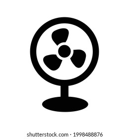 Fan vector icon, isolated on white background