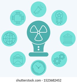 Fan vector icon sign symbol