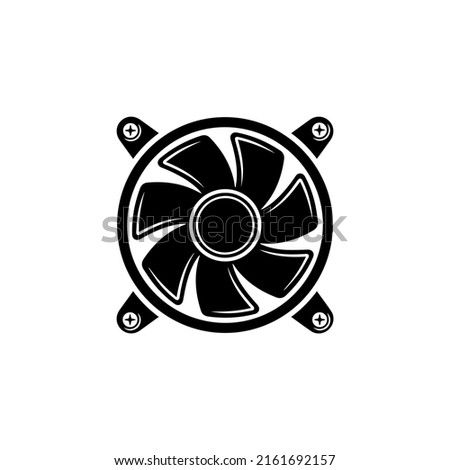 Fan vector icon, ventilator symbol. Linear style sign for mobile concept and web design. fan symbol logo illustration. vector graphics - Vector.
