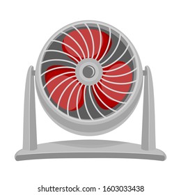 Fan vector icon.Cartoon vector icon isolated on white background fan .