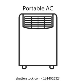 Fan vector icon.Line vector icon isolated on white background fan.