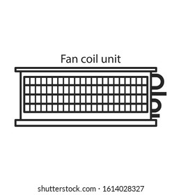 Fan vector icon.Line vector icon isolated on white background fan.