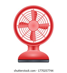 Fan vector icon.Realistic vector icon isolated on white background fan.