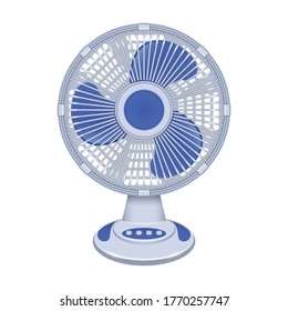 Fan vector icon.Realistic vector icon isolated on white background fan.