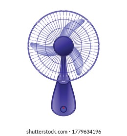 Fan vector icon.Realistic vector icon isolated on white background fan.