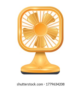 Fan vector icon.Realistic vector icon isolated on white background fan.