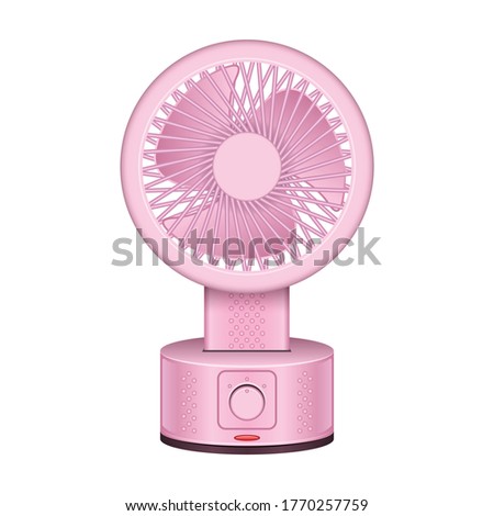 Fan vector icon.Realistic vector icon isolated on white background fan.