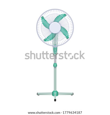 Fan vector icon.Realistic vector icon isolated on white background fan.