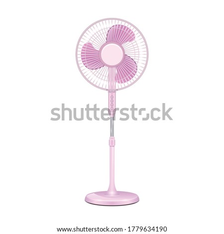 Fan vector icon.Realistic vector icon isolated on white background fan.