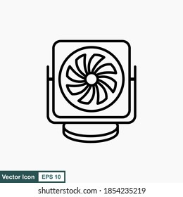 Fan vector icons. Illustration isolated for graphic and web design.