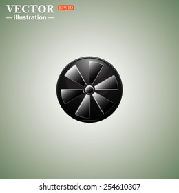 fan, vector illustration, EPS 10 