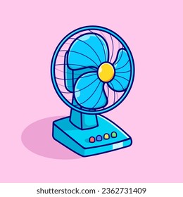 Fan Vector, Illustration, Icon Isolated
