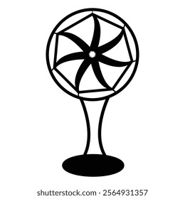 fan, vector, illustration, isolated, cool, wind, graphic, blowing,  electronic, climate, heat, machine, ship, circulation, electricity, round