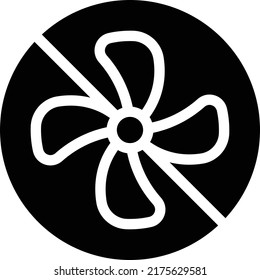 Fan-Vektorgrafik auf transparentem Hintergrund.Hochwertige Symbole.Glyphen-Vektorsymbol für Konzept und Grafikdesign.