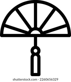 fan Vector illustration on a transparent background. Premium quality symmbols. Thin line vector icons for concept and graphic design.