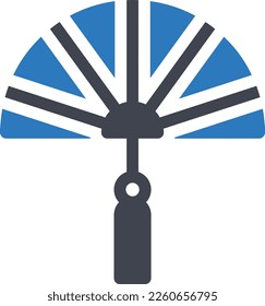 fan Vector illustration on a transparent background. Premium quality symmbols. Glyphs vector icons for concept and graphic design. 
