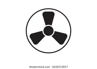 fan vector image on white background.