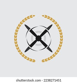 fan vector logo design illustration.eps