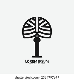 Fan vector logo Illustration of a black electric fan icon silhouette