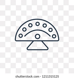 Fan vector outline icon isolated on transparent background, high quality linear Fan transparency concept can be used web and mobile