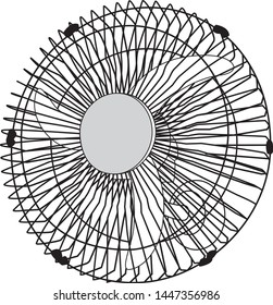 Fan, vector, wall, spiral, circular, 