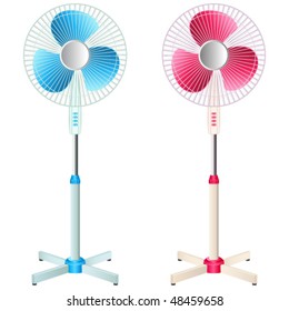 fan, ventilator - vector illustration