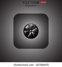  fan, web icon. vector design