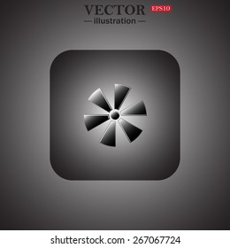 fan, web icon. vector design