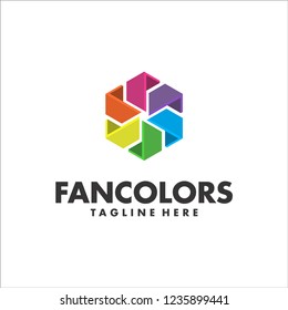 Fancolors is modern logo design for modern company, organisation, brand, social media or everything.

This logo looks good for both digital and print use.