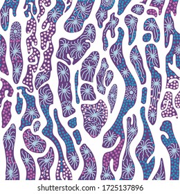 Fancy abstract vector seamless pattern for decoration. packaging, textile