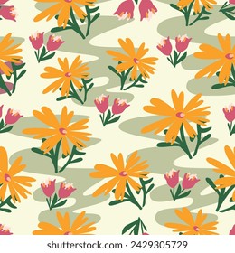 fancy allover pattern seamless floral pattern new digital print textile design