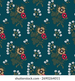 fancy allover pattern seamless floral pattern new digital print textile design