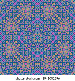 Fancy arabic motifs diseño vectorial sin fisuras. Ornamento continuo de la moda. Patrón interminable decorativo. Diseño sagrado. La decoración interior está impresa.