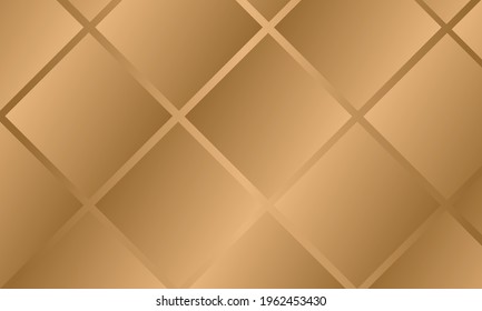 Fancy background design. Minimalist and modern gold color. With a square pattern and soft texture. Abstract background.