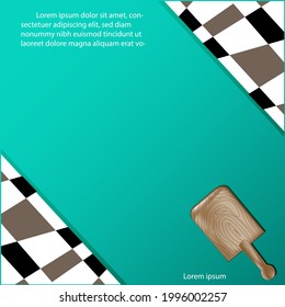 fancy background of kitchen design. illustration vector