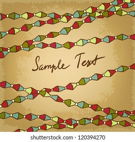  Fancy beads vector background for your design
