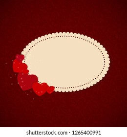 A fancy beautiful Poster Card with place for text. Vector Illustration. EPS10