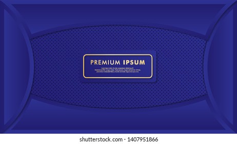 Fancy blue wallpaper template design