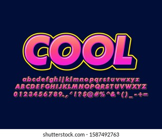 Bold Pop Art Text Effect Simple Stock Vector (Royalty Free) 1551244430 ...