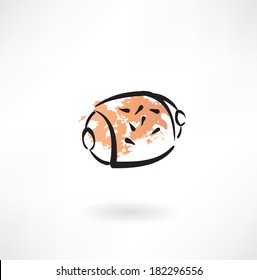 fancy bread grunge icon