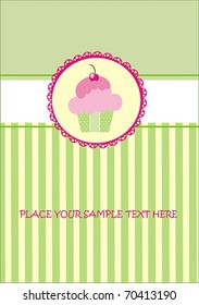 fancy cake card