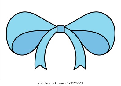 Fancy Cartoon Ribbon Bow