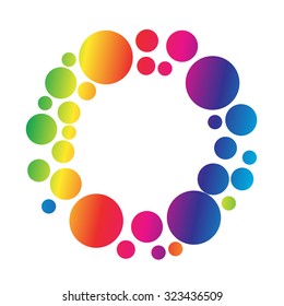 Fancy circle design vector illustration colorful

